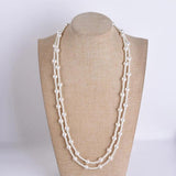 Multilayer Long Pearl Necklace Stacked Temperament Versatile Sweater Chain