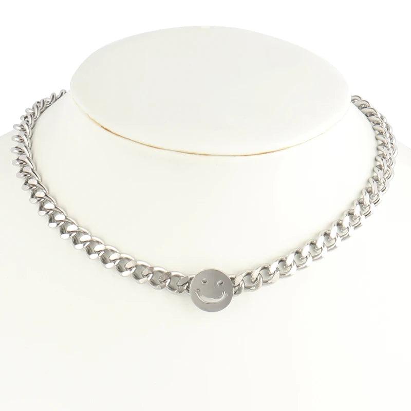 316L Stainless Steel Heart Necklace Choker Necklace Birthday Gift