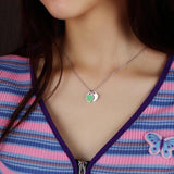 316L Stainless Steel Heart Necklace Choker Necklace Birthday Gift