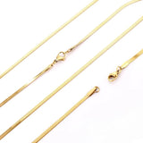 2.5mm Stainless Steel Chains Necklace Lot for Women High Necklaces