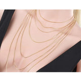Brass Box Chain Choker Necklace for Women Men Kids