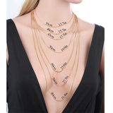Brass Box Chain Choker Necklace for Women Men Kids