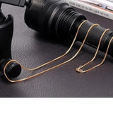 Brass Box Chain Choker Necklace for Women Men Kids