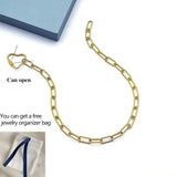 Metal Heart Turnbuckle Necklace Choker for Women