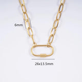 Metal Heart Turnbuckle Necklace Choker for Women