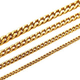 KOtik Men's Necklace Miami Cuban Link Chain Stainless Steel