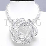 8mm Silver Gun-Black Plated Bendable Snake Necklace