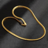 925 Silver 6mm Full Sideways Necklace 18-24 Inch Chain