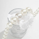 Pearl Beaded Necklace Earring Set Wedding Bracelet