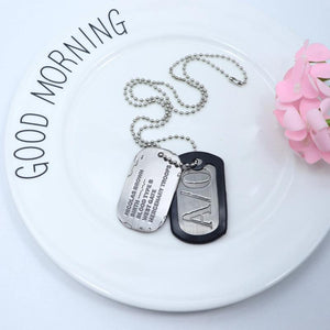 Game Jewelry Nicolas Brown Mercenary Necklace Gangsta Military Dog Tag