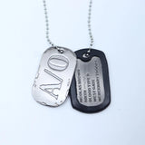 Game Jewelry Nicolas Brown Mercenary Necklace Gangsta Military Dog Tag