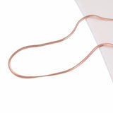 Stainless Steel Snake Chain Necklace Rose Plated Choker