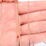 Stainless Steel Snake Chain Necklace Rose Plated Choker