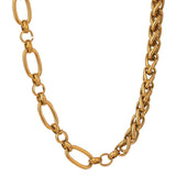 Golden Glossy Thick Chunky Collar Necklace