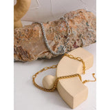 Golden Glossy Thick Chunky Collar Necklace