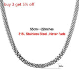 6mm Necklace Chain Stainless Steel For Pendant