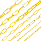 1 Meter Stainless Steel Square Paper Clip Chain Cords DIY Necklaces
