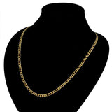 2MM Mini Two Tone Stainless Steel Chain Necklace For Women
