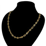 2MM Mini Two Tone Stainless Steel Chain Necklace For Women