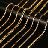 24 inch Stainless Steel Snake Necklace with Stamp Chain