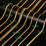 24 inch Stainless Steel Snake Necklace with Stamp Chain
