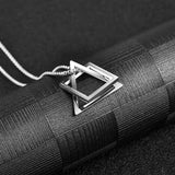Interlocking Chain Pendant Necklace for Men Women