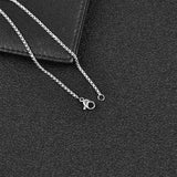 Interlocking Chain Pendant Necklace for Men Women