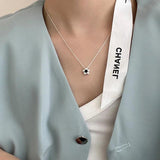 Zircon Flower Clavicle Chain Necklace for Women