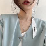 Zircon Flower Clavicle Chain Necklace for Women