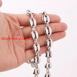 7/9/11mm Coffee Bean Chain Necklace