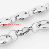 7/9/11mm Coffee Bean Chain Necklace