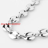 7/9/11mm Coffee Bean Chain Necklace