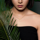 Delicate Petite Sideway Cross Necklace Women