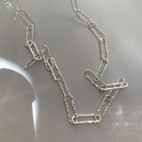 Minimalist Silver Chain Necklace for Women