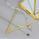 Silver Necklace Little Bear for Women Funny Personality Creative Birthday Jewelr