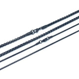 Stainless Steel Box Chain Necklace Charm Jewelry Pendant 45-75CM