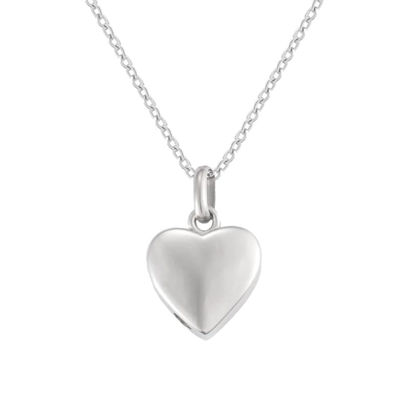 Heart Urn Necklace for Ashes Custom Engraved Stainless Steel Cremation Jewelry