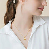 Heart Urn Necklace for Ashes Custom Engraved Stainless Steel Cremation Jewelry