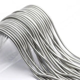 3Pcs Unisex Stainless Steel Snake Chain Necklace 0.9-4.2mm Never Turn Off