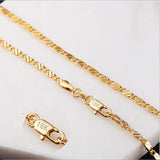 Classic Copper Necklace 585 Women Jewelry Long 40-75CM