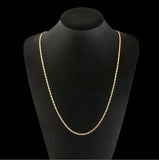Classic Copper Necklace 585 Women Jewelry Long 40-75CM