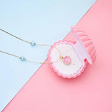 Merliah Mermaid Tale Pearl Necklace Pink Shell Metal Princess Jewelry