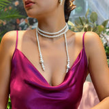 Adjustable Bow Chain Necklace Y2K Accessories