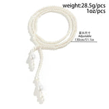 Adjustable Bow Chain Necklace Y2K Accessories