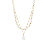 Gothic Pearl Pendant Choker Necklace for Women