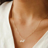 5Pcs Freshwater Pearl Necklace - Irregular Pendant Neck Chain DIY Jewelry