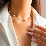 Baroque Pearl Chain Necklace for Women Y2K Jewelry Gift