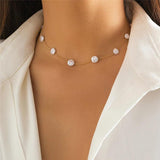 Baroque Pearl Chain Necklace for Women Y2K Jewelry Gift