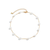 Baroque Pearl Chain Necklace for Women Y2K Jewelry Gift
