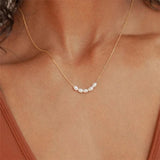 Freshwater Pearls Pendant Choker Necklace 316L Stainless Steel Charms